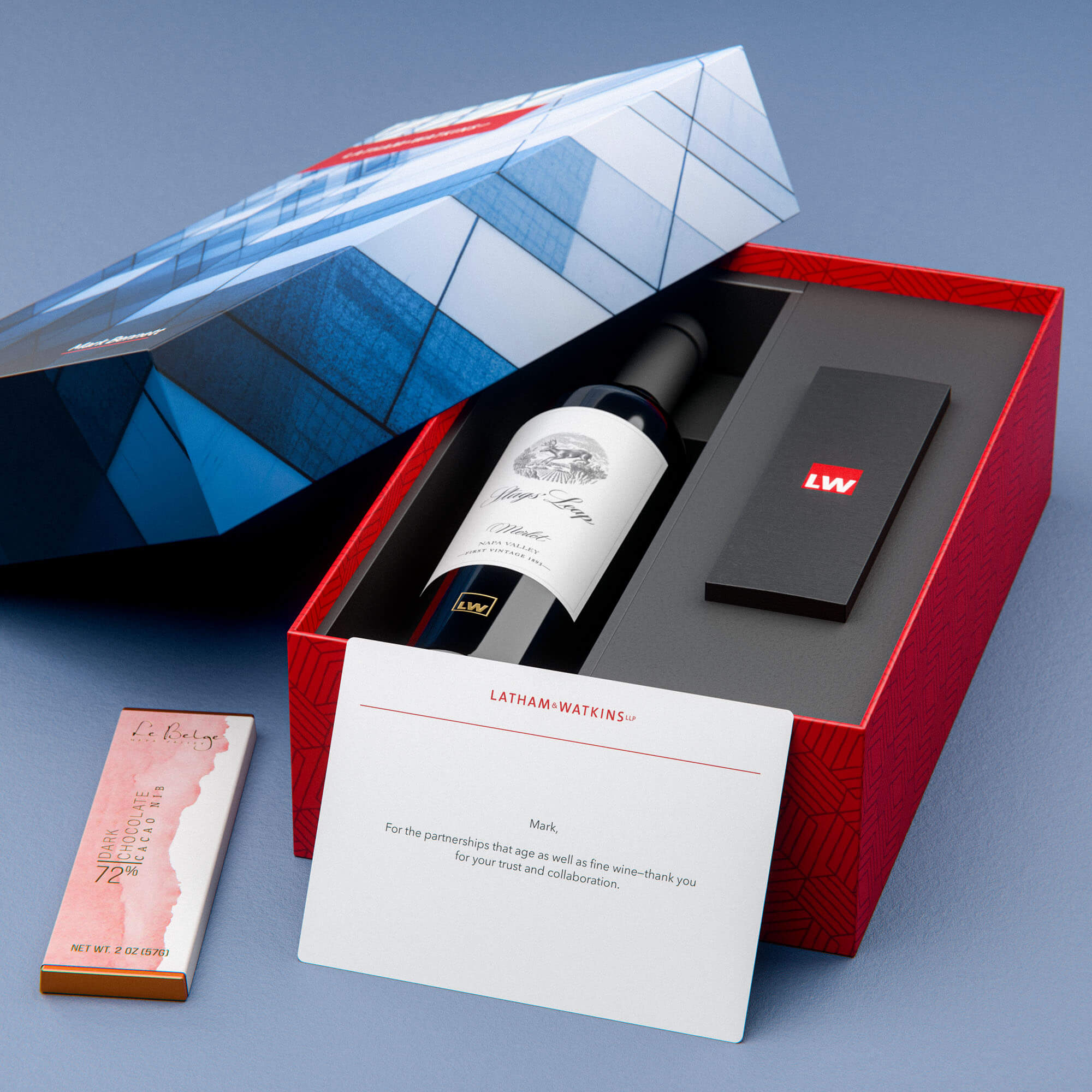 Stags' Leap Merlot + LeBelge Chocolate Bars 1