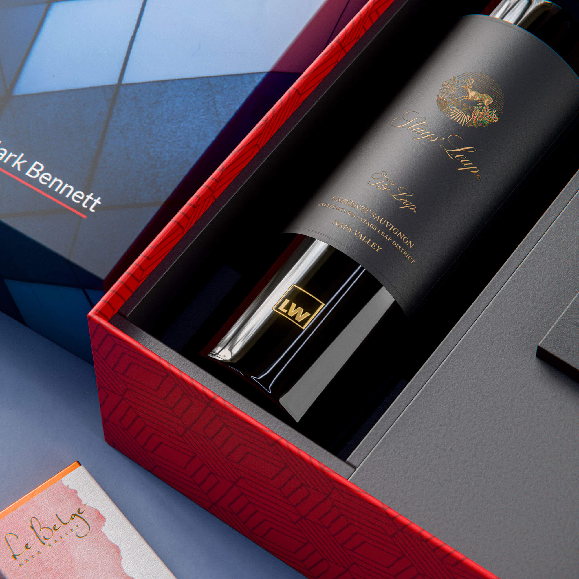 Stags' Leap The Leap Cab + LeBelge Chocolate Bars 2