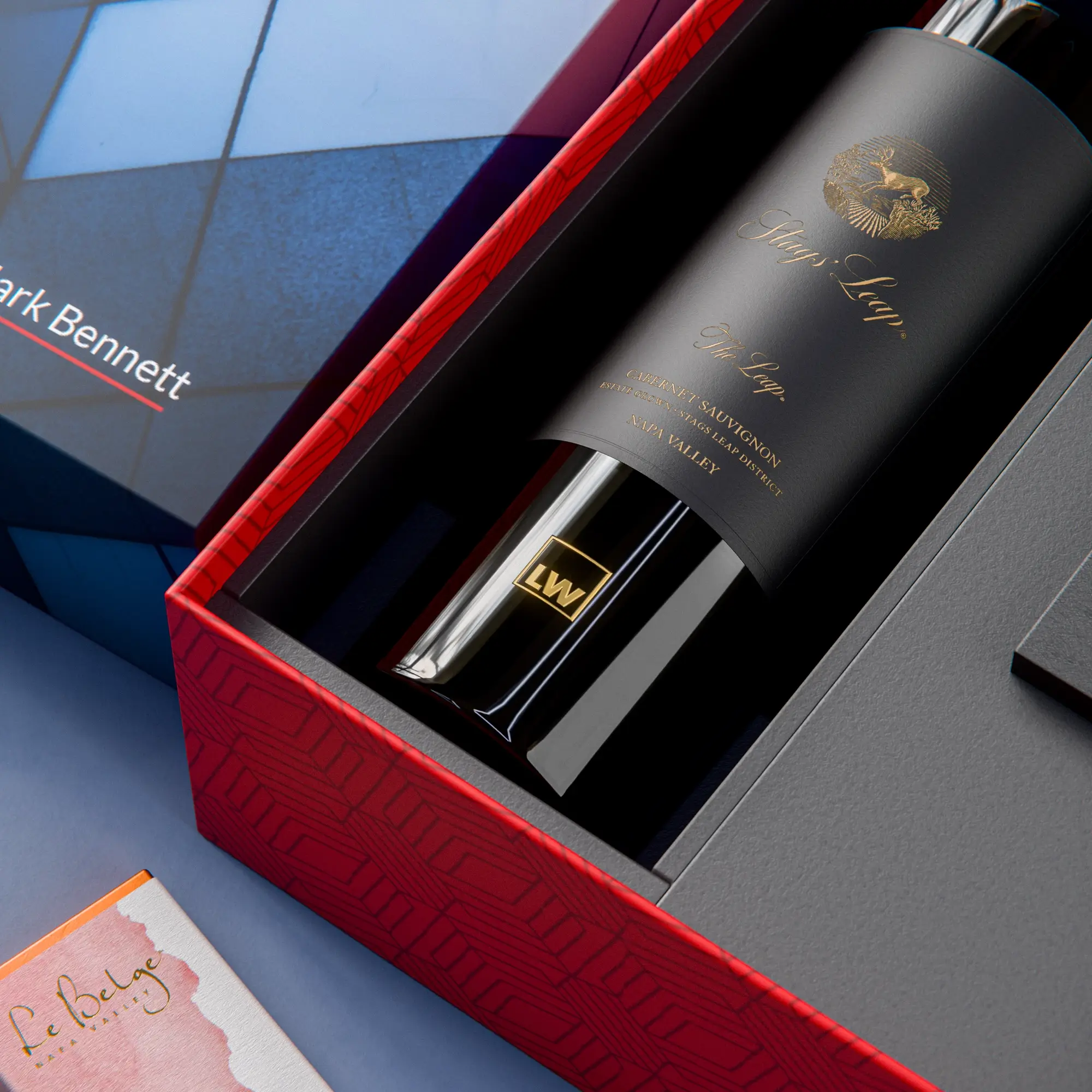 Stags' Leap The Leap Cab + LeBelge Chocolate Bars