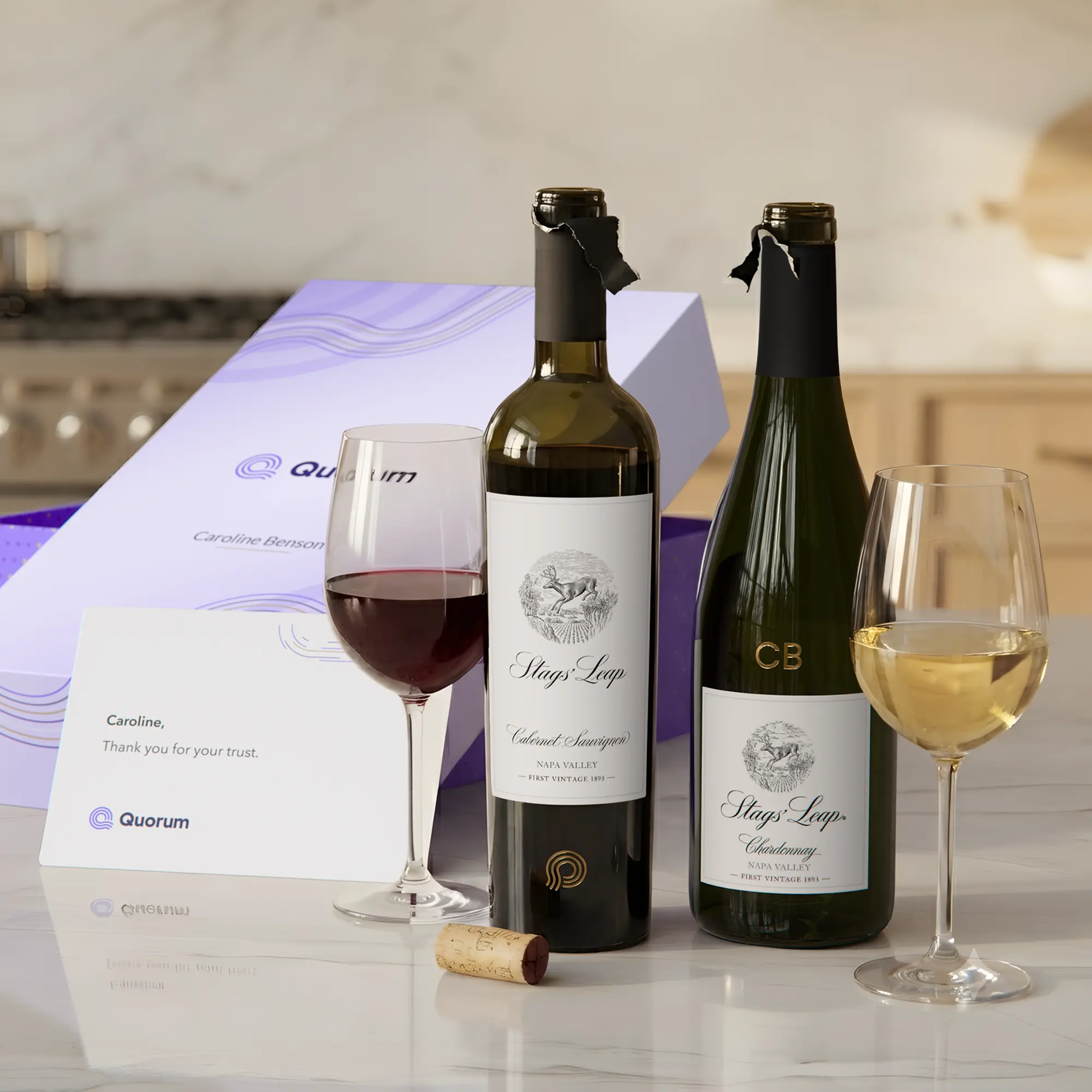 Stags' Leap Cabernet + Chardonnay