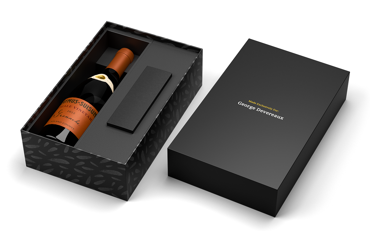 Caymus Granache Redgale Vineyard Solano County + LeBelge Chocolate Bars