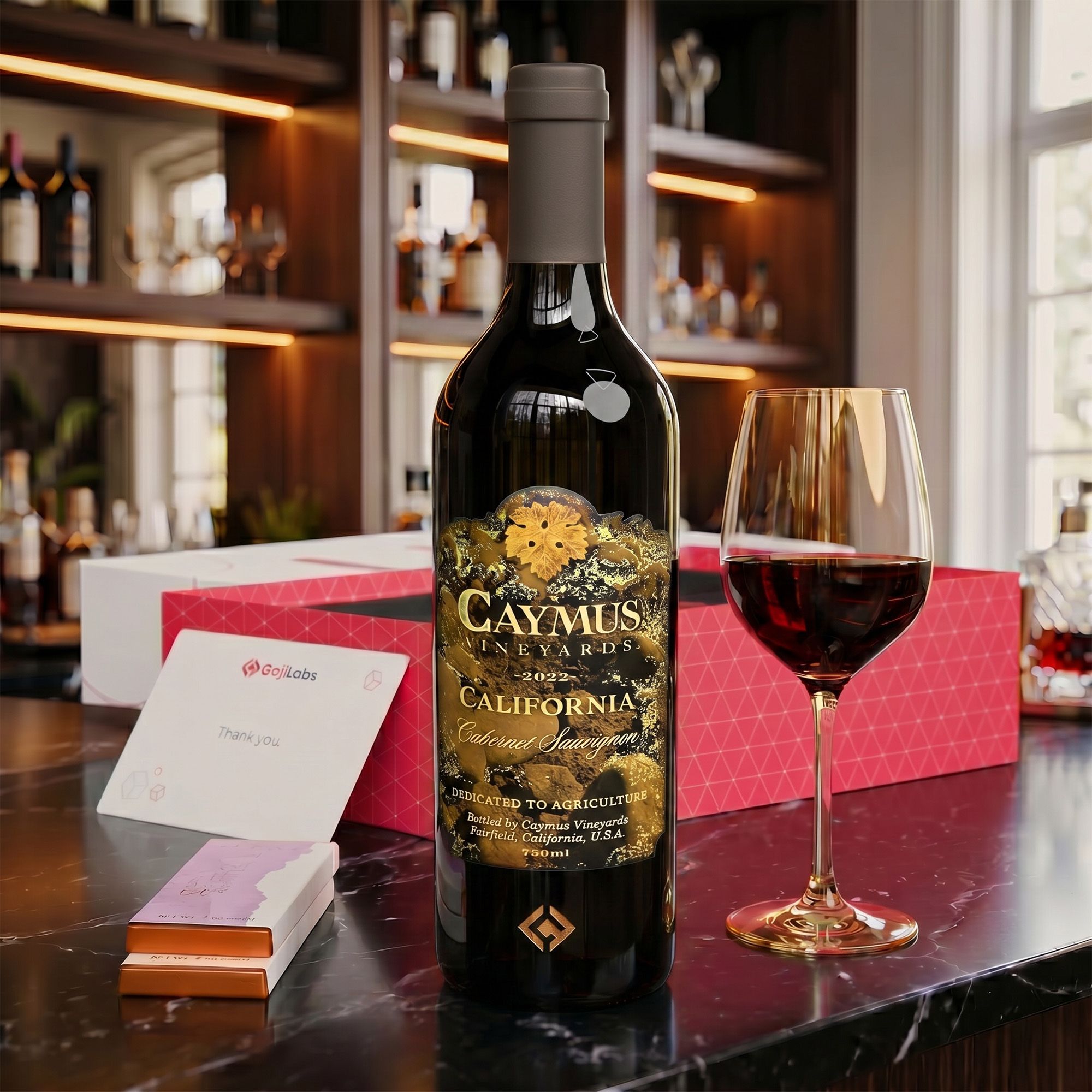 Caymus Cabernet Sauvignon California + LeBelge Chocolate Bars 0