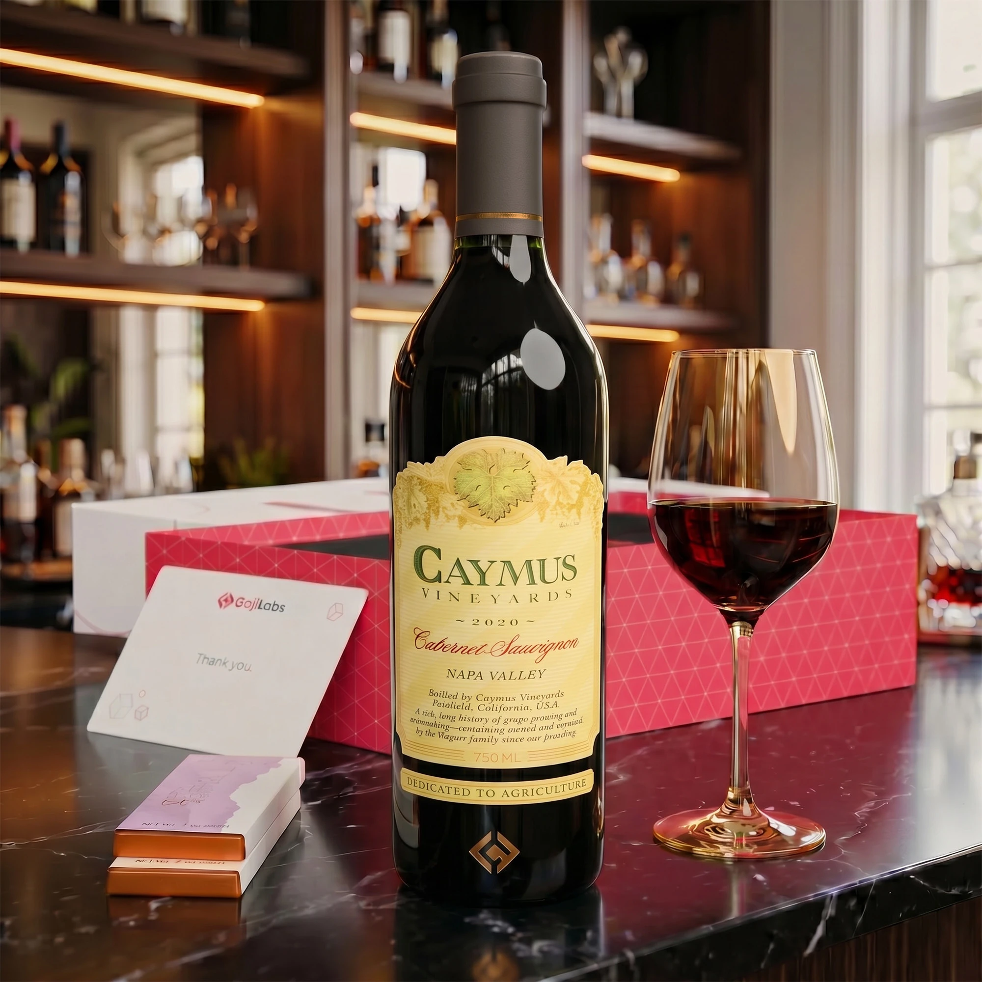 Caymus Cabernet Sauvignon Napa Valley + LeBelge Chocolate Bars