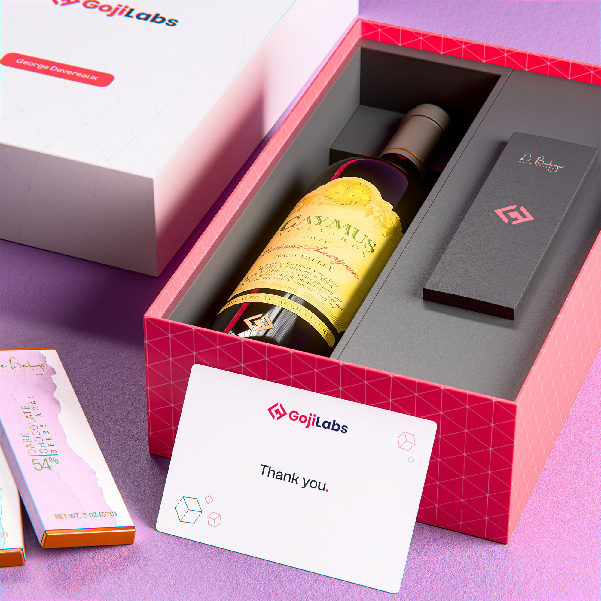 Caymus Cabernet Sauvignon Napa Valley + LeBelge Chocolate Bars 1