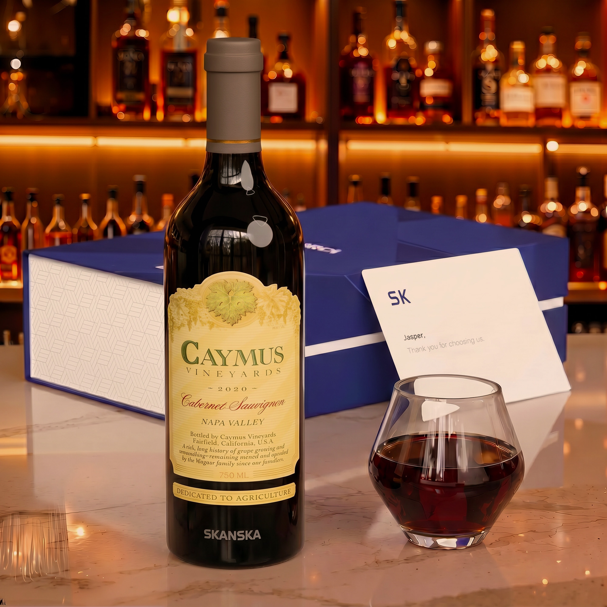 Caymus Cabernet Sauvignon Napa Valley + Supremo Stemless Glasses 0