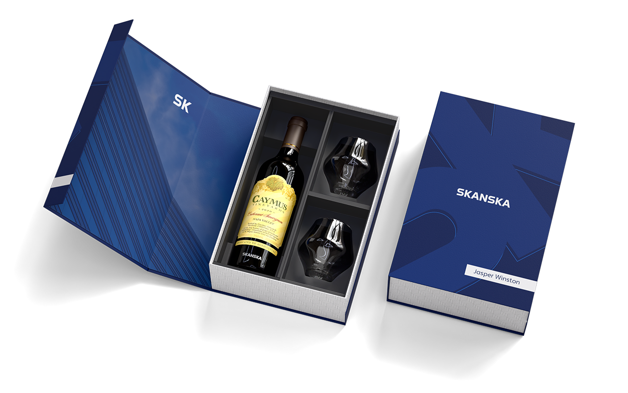 Caymus Cabernet Sauvignon Napa Valley + Supremo Stemless Glasses