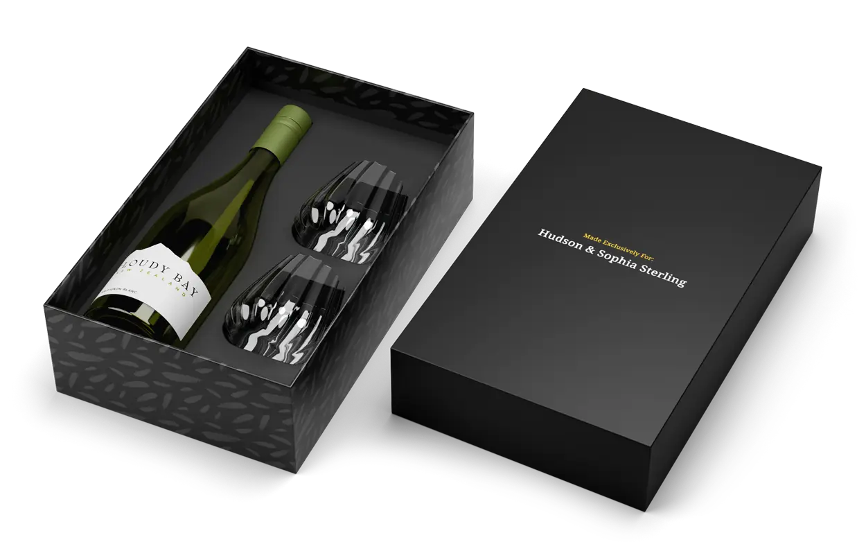 Cloudy Bay Sauvignon Blanc + Optica Stemless Glasses