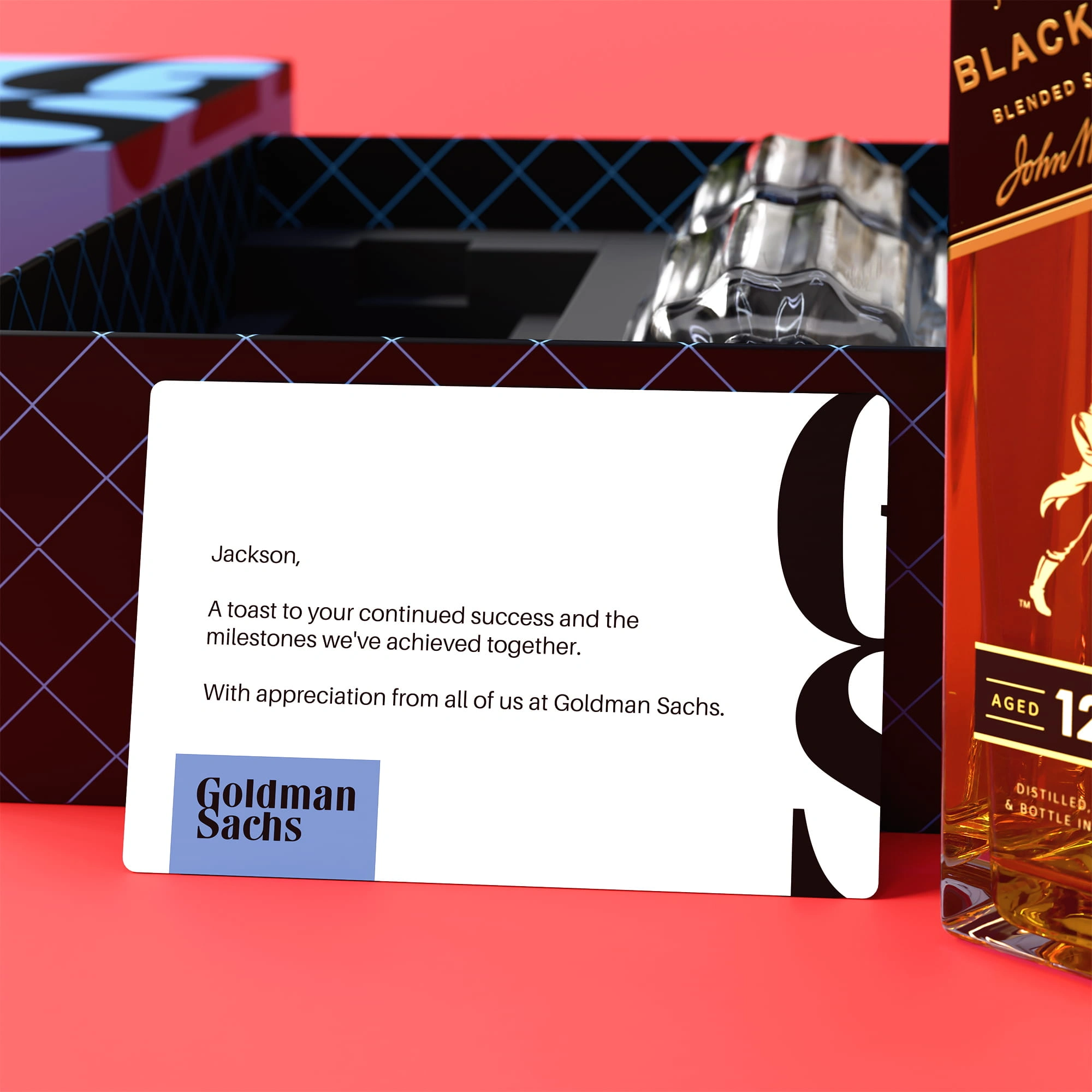 Johnnie Walker Black + Bormioli Florian Glasses