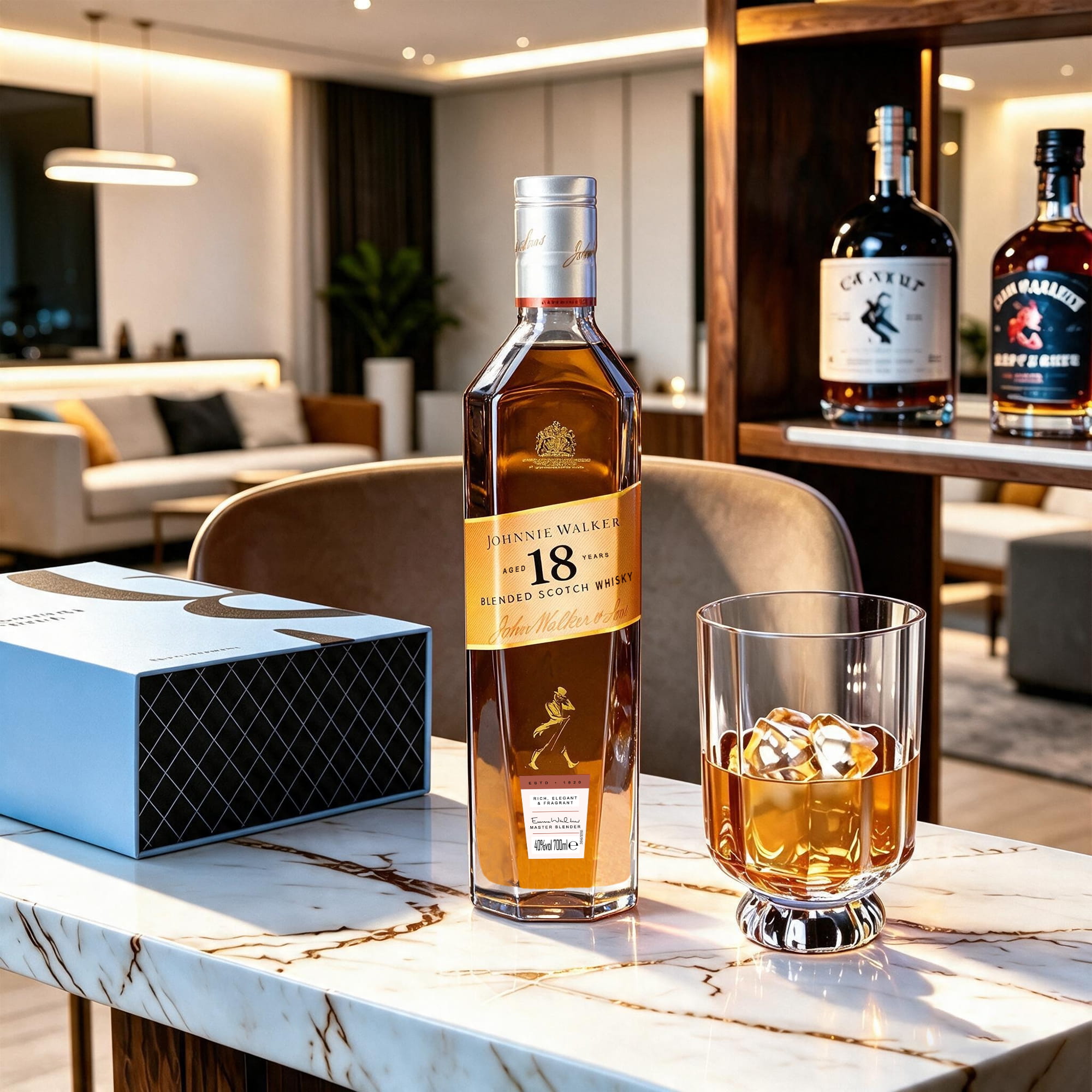 Johnnie Walker Gold 18YR+ Bormioli Florian Glasses 0