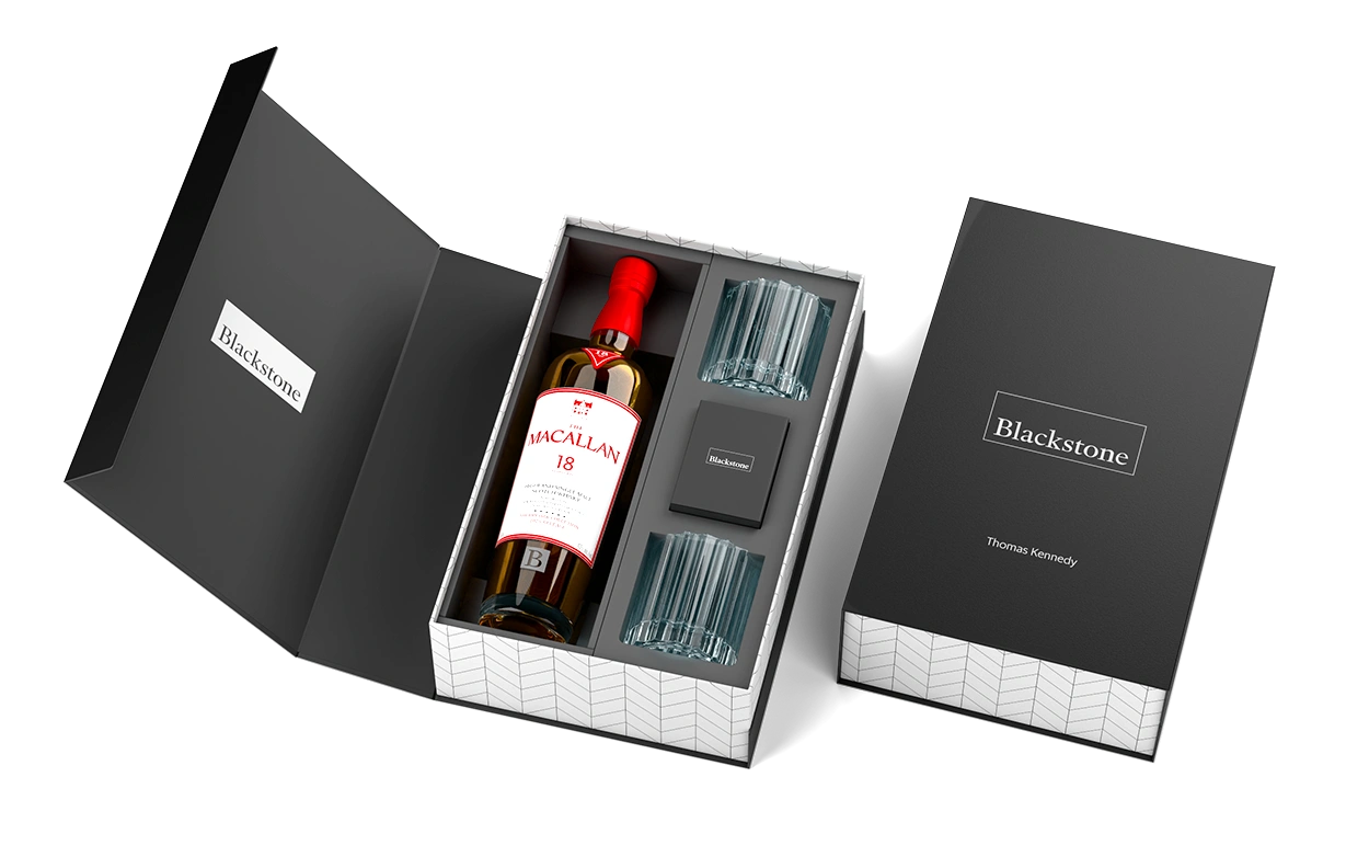 Macallan 18YR + Bormioli Bach Glasses + Cards