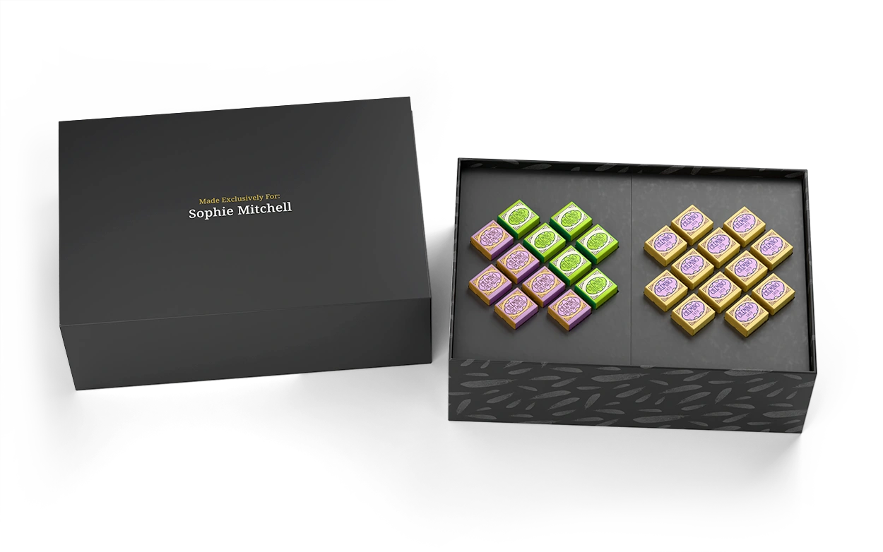 Venchi Cremino Pistacchio + Caramel Gold + Piedmont Hazelnut (72 pieces)