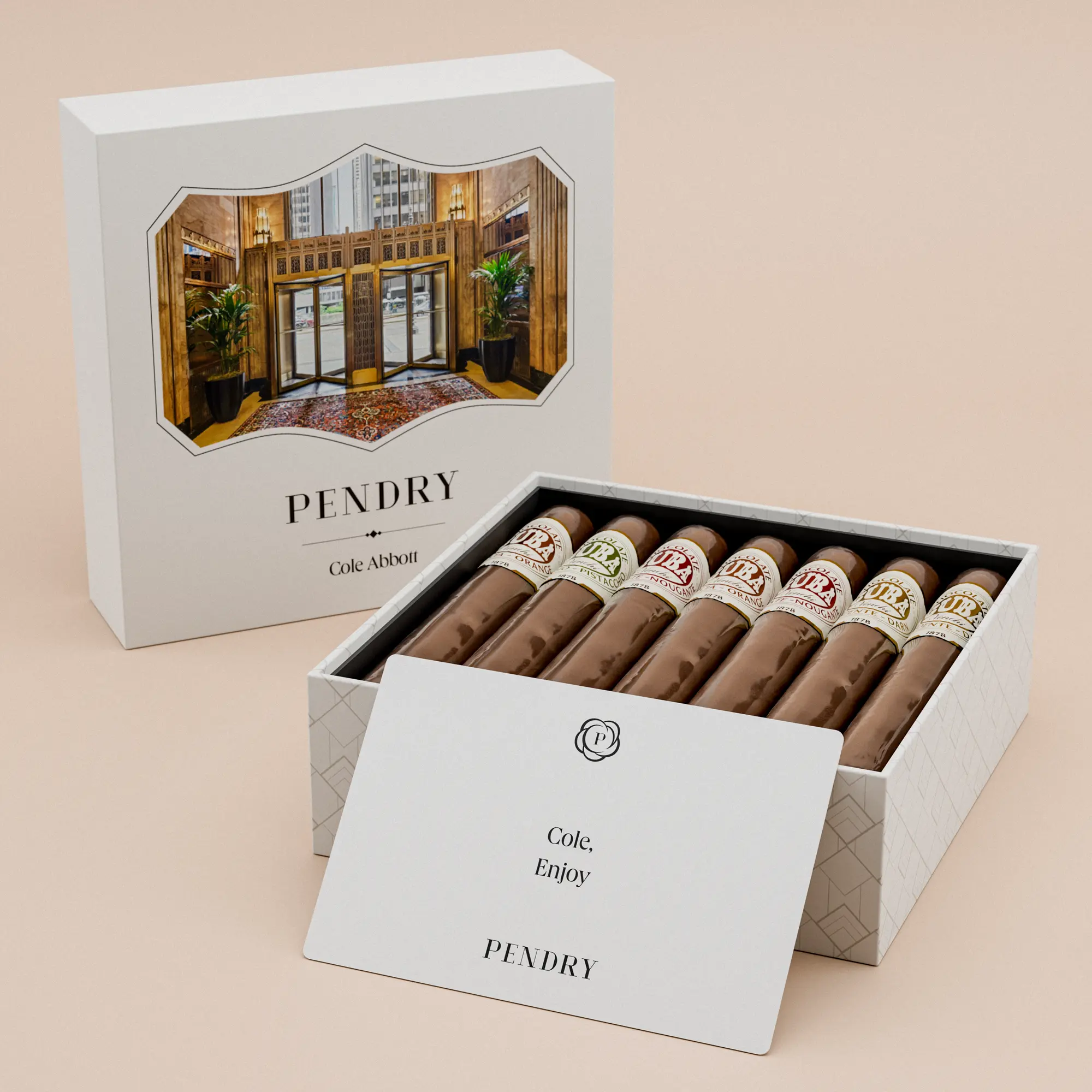 Venchi 7 Assorted Chocolate Cigar Box