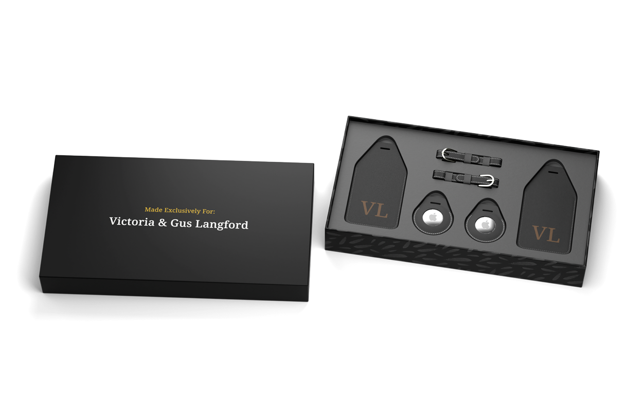 Apple AirTag Luggage Tag 2pc. Gift Set