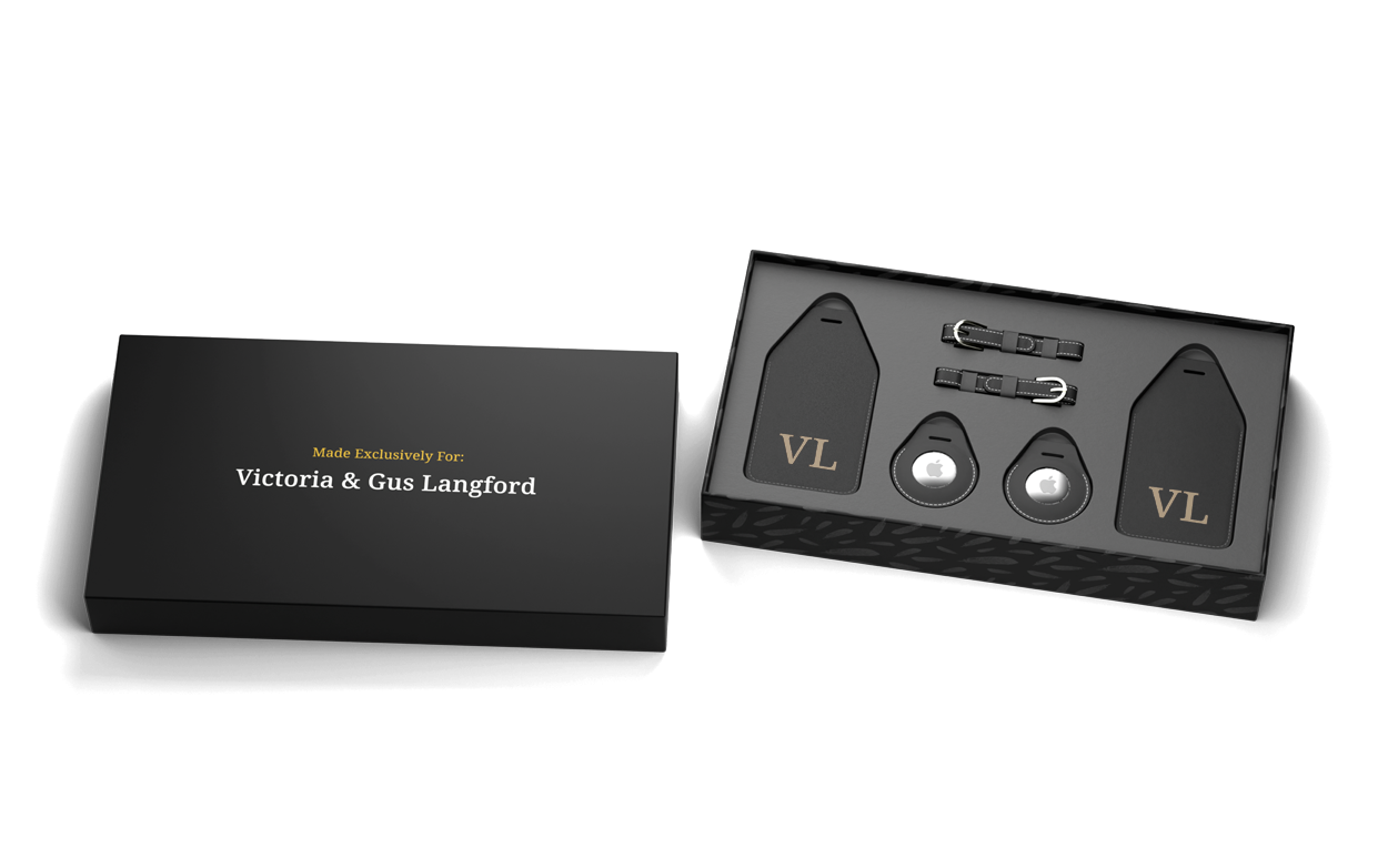 Apple AirTag Double Luggage Tag Set | GildedBox
