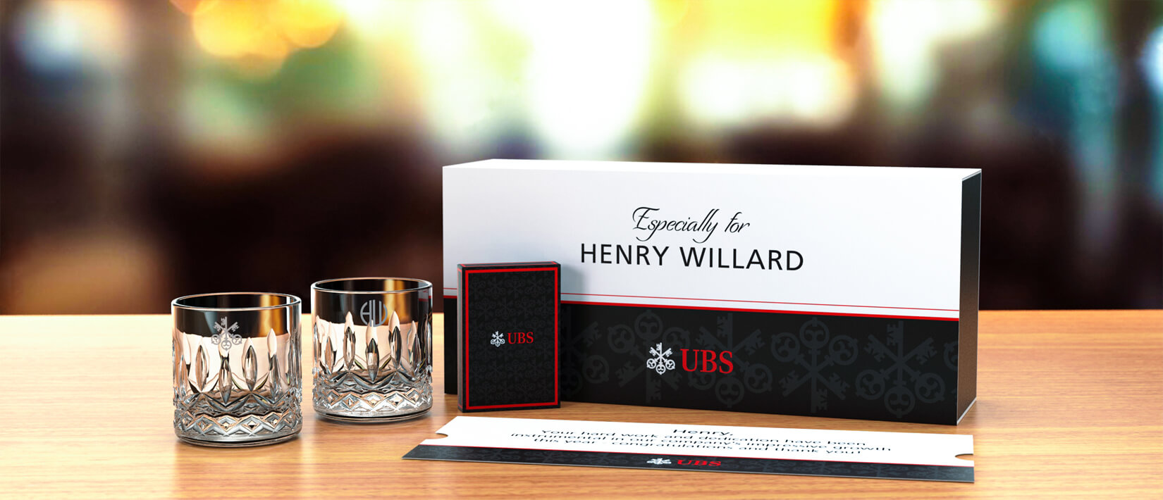 waterford crystal tumblers with custom designed playing cards 2