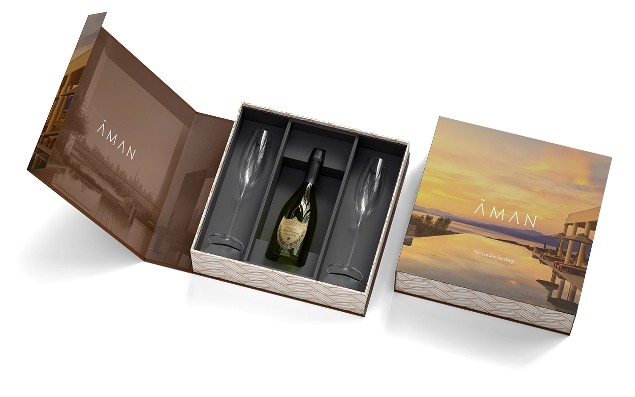 Waterford Flutes Dom Perignon Gift Set